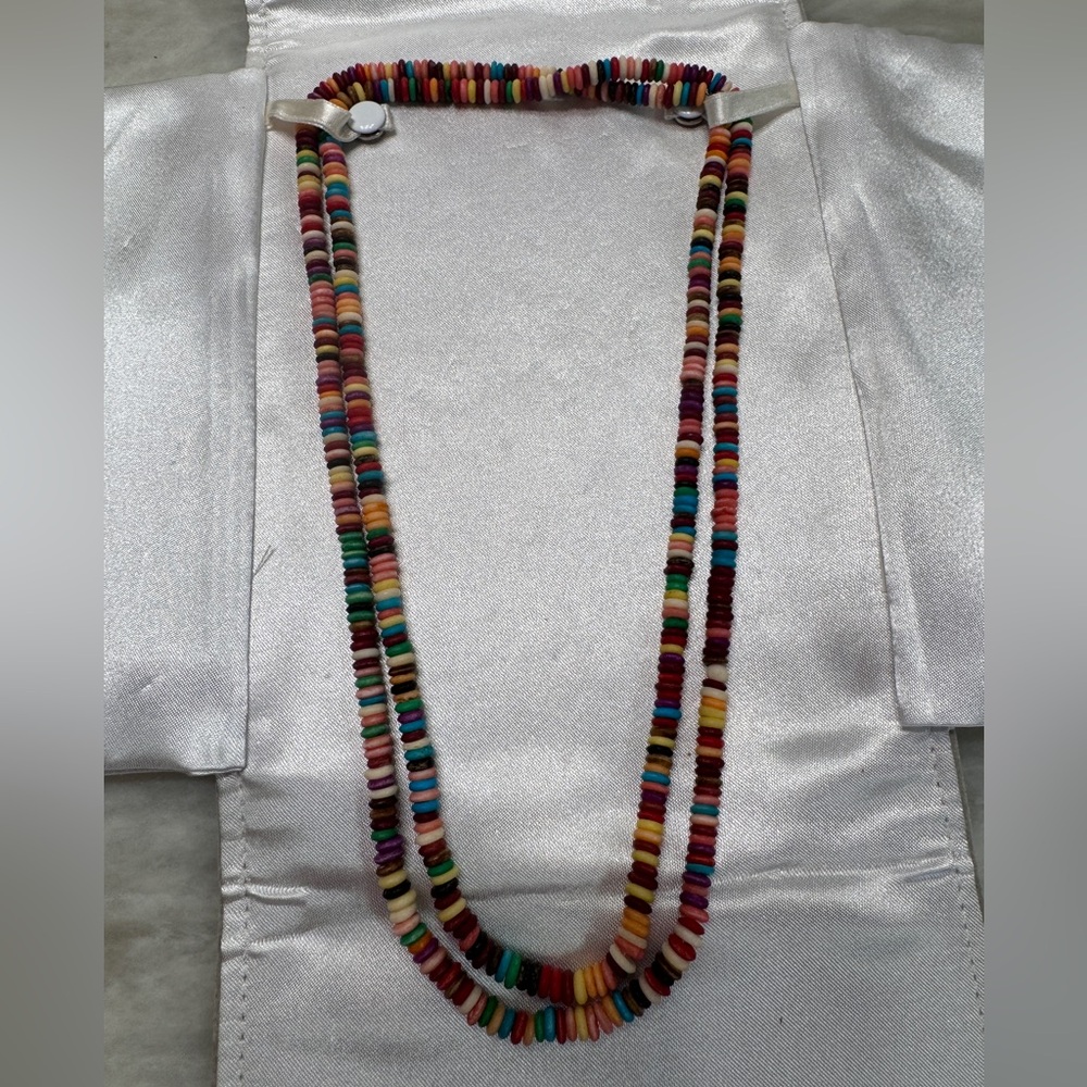 Multicolor Disc Bead Layered Necklace - Women Jewelry